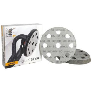 Iridium diskelis Styro 225 mm 9H P60, 25 vnt.